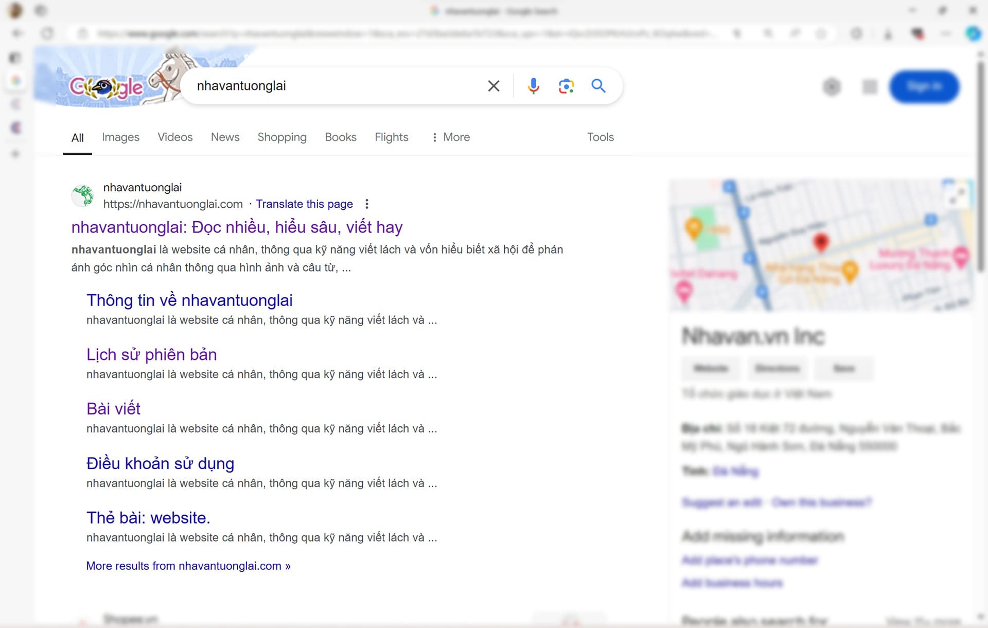 Tra cứu dữ liệu, thông tin cá nhân qua Google Search.